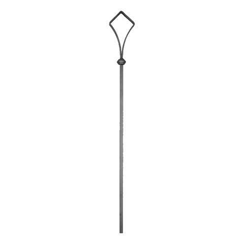 Gothic baluster H1200mm 14mm (H47.24''- 0.55'')  (H47''1/4-  9/16'') FG26693 Baluster wrought iron Gothic iron balusters FG26693