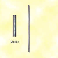Hammered iron baluster H1000mm 14mm (H39.37'' 0.55'')  (H39''3/8  9/16'')