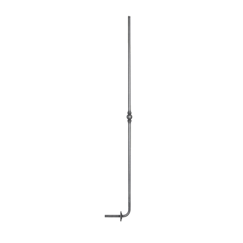 Forged iron baluster H1200mm 14mm (H47.24'' 0.55'')  (H47''1/4  9/16'') FG27044 Baluster wrought iron Curved iron balusters FG27044