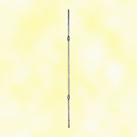 Forged iron baluster H1000mm 12mm (H39.37'' 0.47'')  (H39''3/8  15/32'')