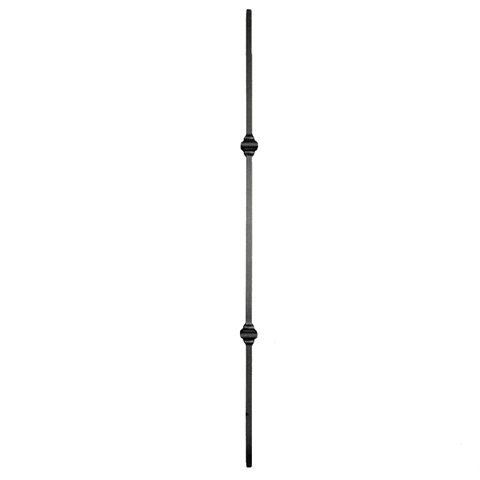 Forged iron baluster H1000mm 14mm (H39.37'' 0.55'')  (H39''3/8  9/16'') FG2714 Baluster wrought iron Forged iron balusters FG2714