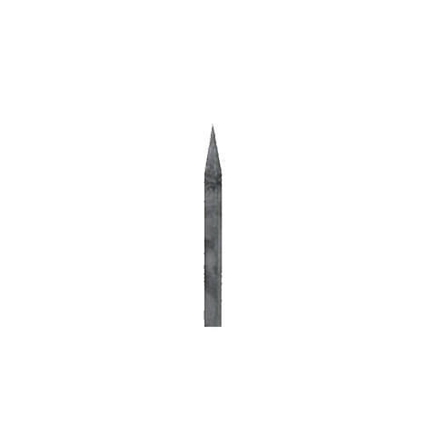 Pointed bar H200mm 16mm (H7.87''-0.63'')  (H7''29/32 -5/8'') FH2412 Bar pointed forged iron Pointed bars 16x16mm FH2412