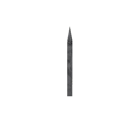 Pointed bar H350mm 20mm (H13.78'' 0.79'')  (H13''25/32  25/32'') FH2478 Bar pointed forged iron Pointed bars 20x20mm FH2478