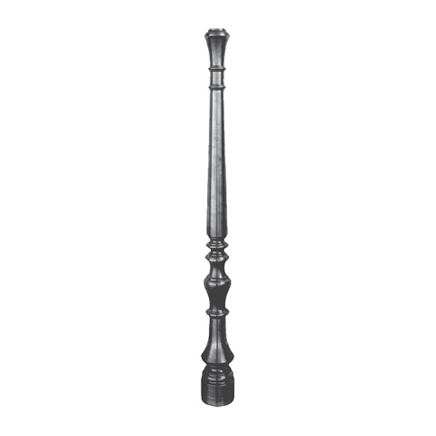 Newel in turned iron H1000mm 95mm (H39.37'' 3.7'')  (H39''3/8  3''3/4) FH2809 Newel in wrought iron Newels in turned iron FH2809