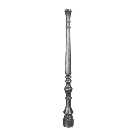 Newel in cast iron base H1150mm 90mm (H4528'' 3.54'')  (H45''9/32  3''9/16) FH2834 Newel in cast iron Newels in cast iron FH2834