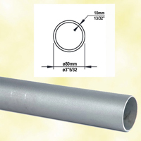 Smooth tube for newel H3000mm 80mm (H118.11'' 3.15'')  (H118''1/8  3''5/32)