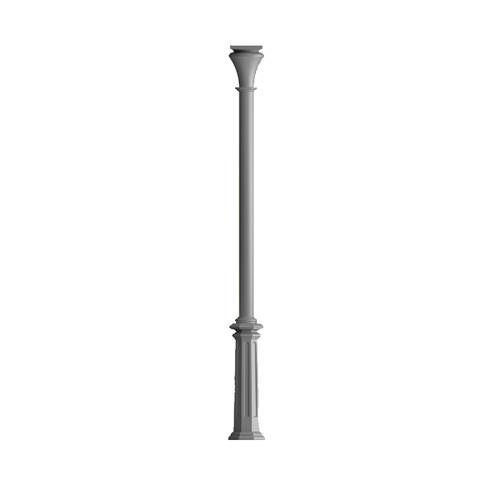 Smooth newel in column H3235mm 80mm (H127.36'' 3.15'')  (H127''23/32  3''5/32) FH3101 Newel and post column Smooth post column cast aluminium FH3101