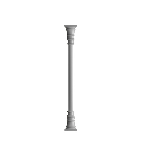 Smooth newel in column H3000mm 80mm (H118.11'' 3.15'')  (H118''5/32  3''5/32) FH3103 Newel and post column Smooth post column cast aluminium FH3103