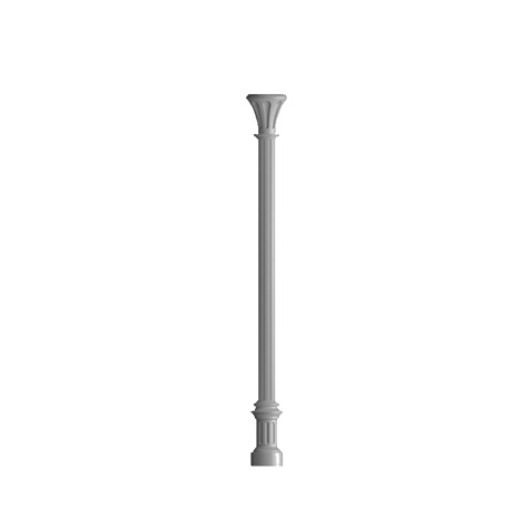 Fluted newel in column H2735mm 80mm (H107.67'' 3.15'')  (H107''23/32 3''5/32) FH3124 Newel and post column Fluted post column cast aluminium FH3124