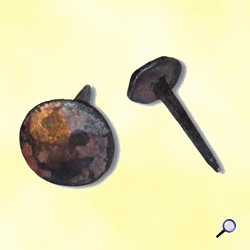 Forged decorative nail 30mm (1.18''-1''3/16) FN3591 Nails in forged iron Forged decorative nails FN3591