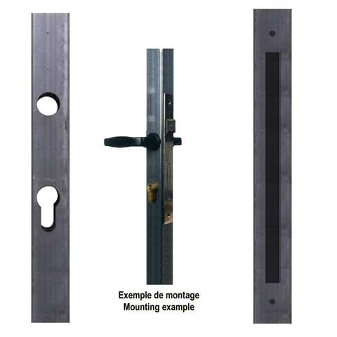 Manufactured square tube 30mm (1''3/16) for side lock FS41452 Manufactured tubes Manufactured tube for mortise lock FS41452