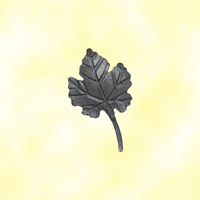 Feuille de vigne 90x90mm en acier forg pais pour la dcoration