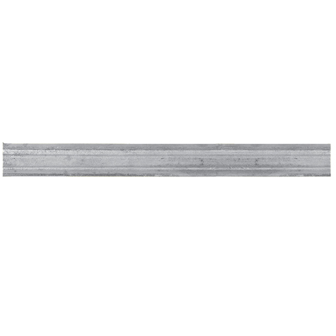 Profil mouluré 45x10mm en aluminium pour habillage des soubassements de portails