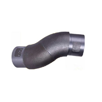 Coude réglable orientable de main courante en acier pour tube ø42,4mm epr 2mm