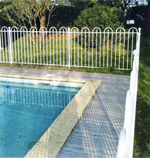 Balustre droit arrondi pour barrires de piscines