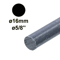 Barre profile rond 16mm longueur 2m lisse en acier lamin brut