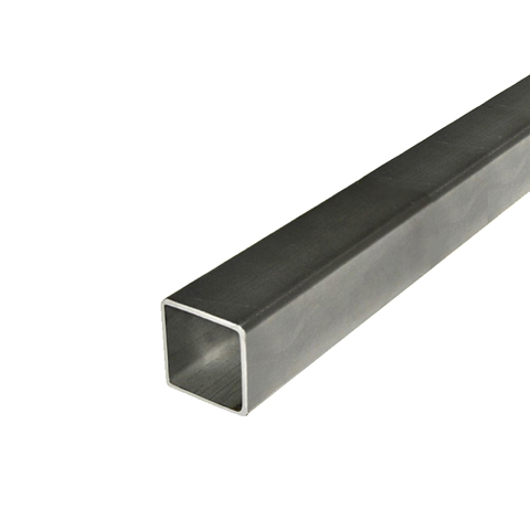 Barre profile tube 50x50mm longueur 3m carr lisse acier lamin brut
