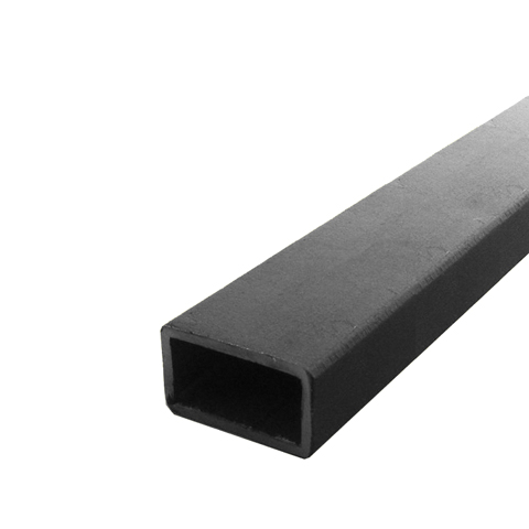 Barre profile tube 80x40mm longueur 2m rectangulaire lisse acier brut