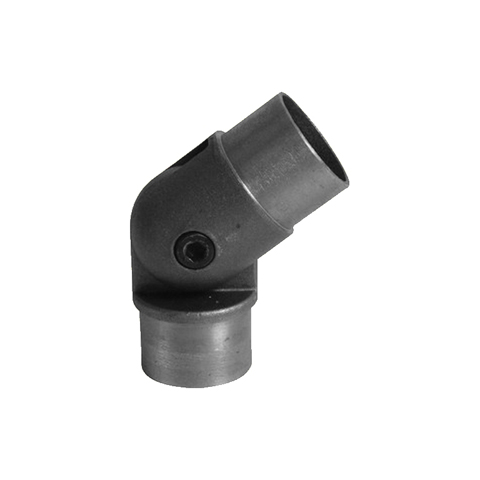 Coude rglable 90-270 de main courante en acier pour tube 42,4mm epr 2,5mm