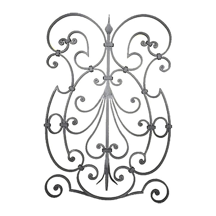 Panneau décoratif pour garde corps 935x635mm plats de 16x10mm