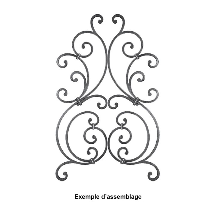 Panneau décoratif pour escaliers ou balustrades 830x260mm 12x12