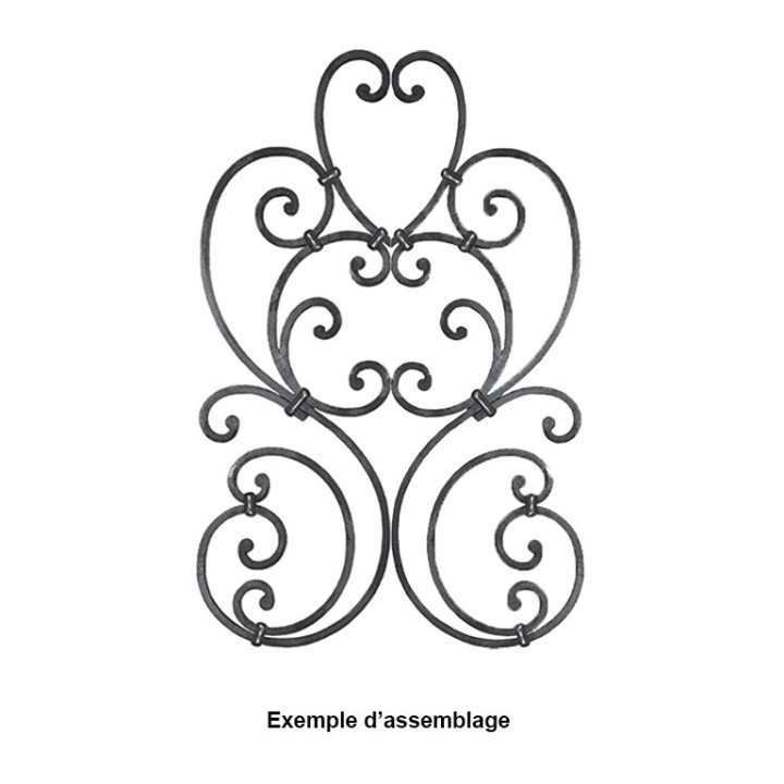 Panneau décoratif pour escaliers ou balustrades 780x260mm 12x12