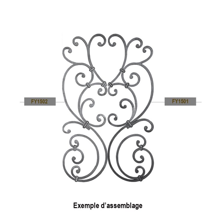 Panneau décoratif 810x260mm pour escaliers ou balustrades 12x12