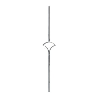 Balustre décoratif fleur de lotus 1 motif hauteur 1000x170mm 14x14