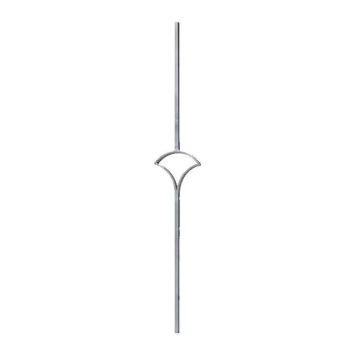 Balustre décoratif fleur de lotus 1 motif hauteur 1000x170mm 14x14