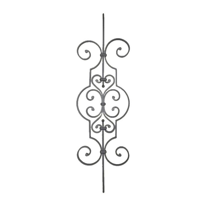 Panneau balustre décoratif hauteur 1000x290mm 16x8mm à noyaux