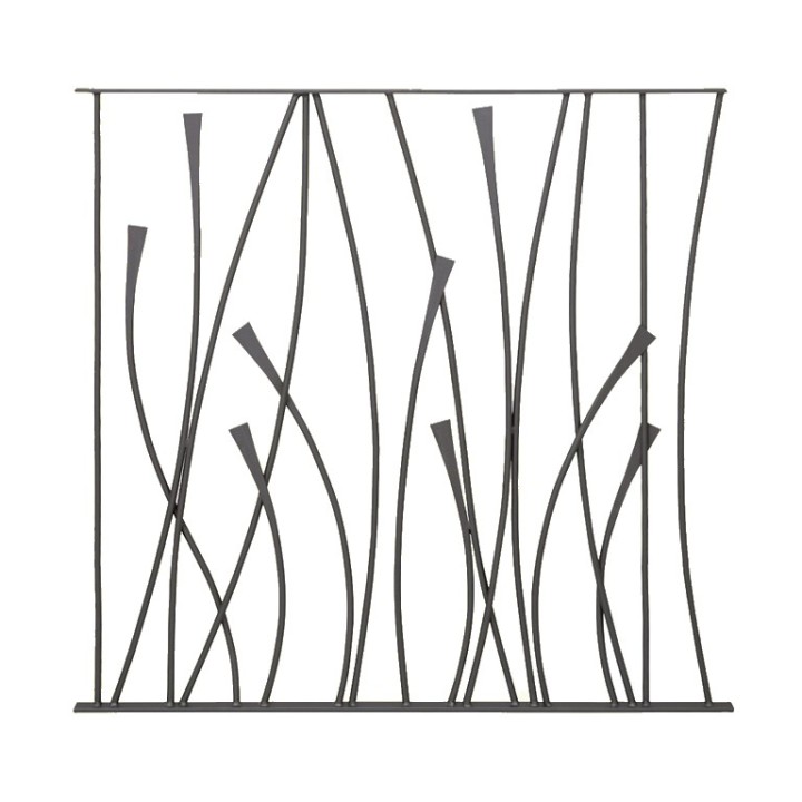 panneau décoratif art déco courbes en ø12mm H970mm x 1120mm