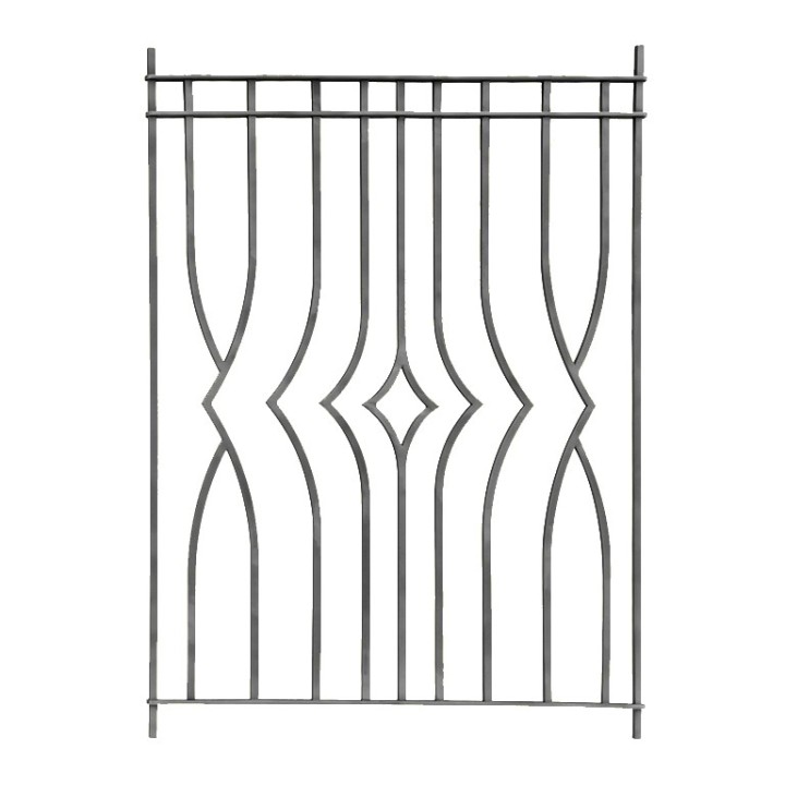 Panneau décoratif style art déco hauteur 1000x760 12x12 et 25x6mm