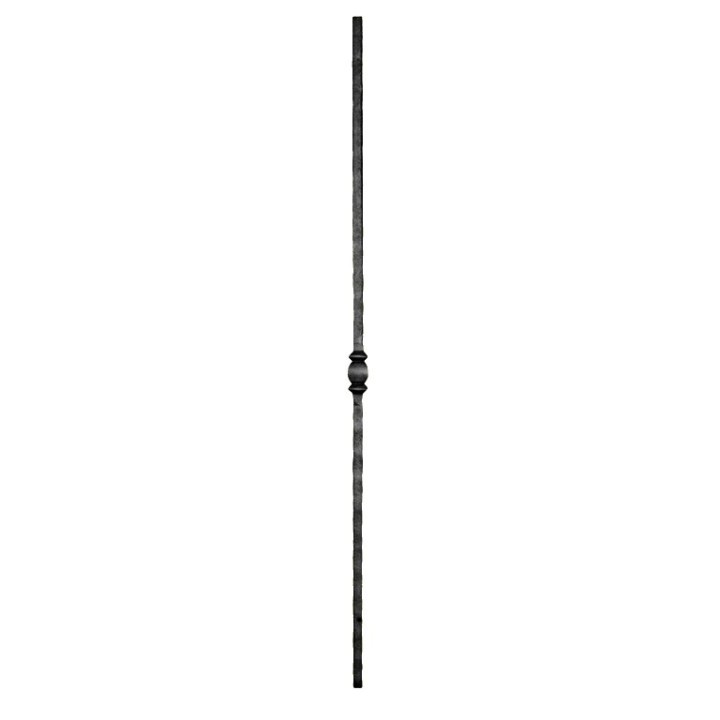 Balustre grenaillé martelé 4 faces haut. 1100mm 14x14mm motif 55