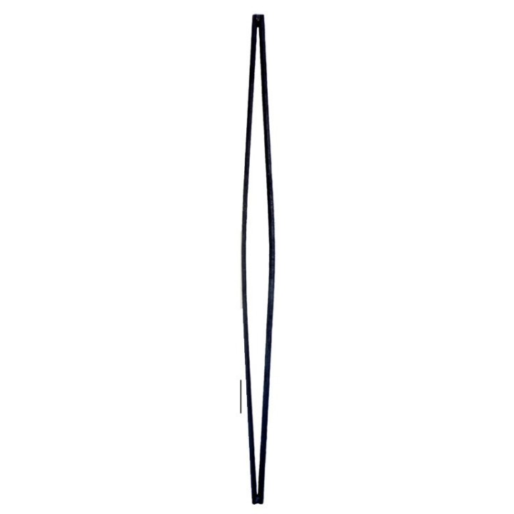 Balustre lisse forgé hauteur 950mm deux ronds ø12mm juxtaposés