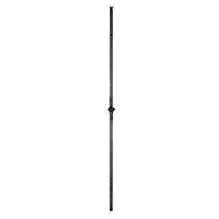 Balustre lisse acier forgé grenaillé hauteur 1000mm 14x14mm motif