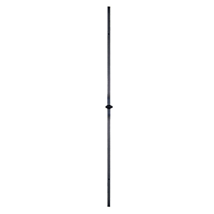 Balustre lisse acier forgé grenaillé hauteur 1000mm 14x14mm motif