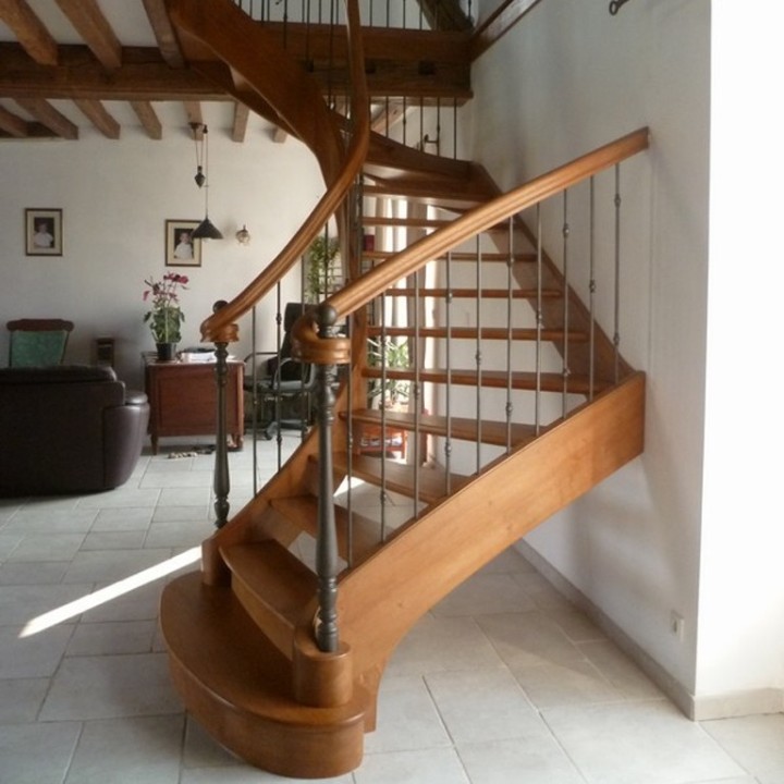 Balustre droit grenaillé à facettes haut. 1000mm ø12 -2 motifs 45mm