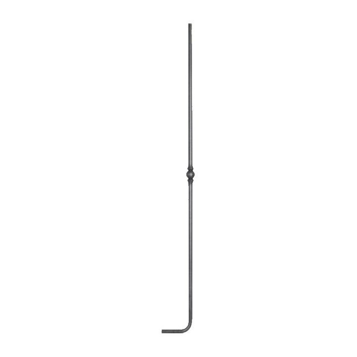 Balustre coudé grenaillé hauteur 1000mm ø14 -1 motif 100mm
