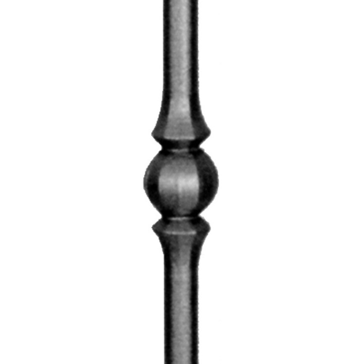 Balustre droit grenaillé calibré hauteur 1000mm ø14 -1 motif 45mm