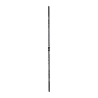 Balustre droit grenaillé à facettes hauteur 1000mm ø12 motif 45mm
