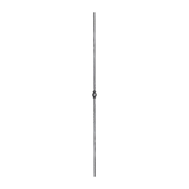 Balustre droit grenaillé à facettes hauteur 1000mm ø12 motif 45mm