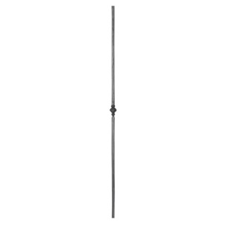 Balustre droit grenaillé facettes hauteur 1000mm ø14 motif 38mm