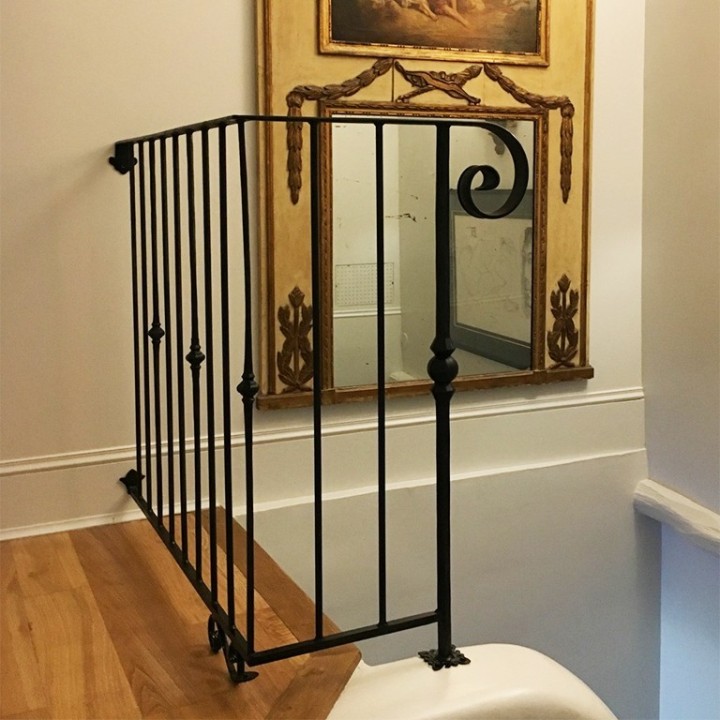 Balustre droit grenaillé facettes hauteur 1000mm ø14 motif 38mm