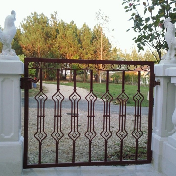 Balustre art déco 950mm en 2 barreaux ø10mm avec décor central