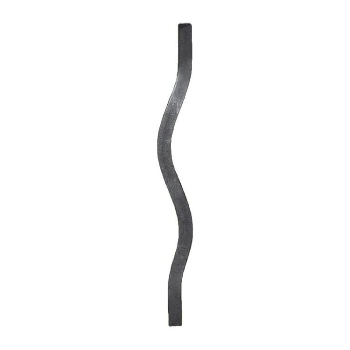 Barreau, balustre carré 12x12 ou 14x14 ondulé H350mm à 1150mm