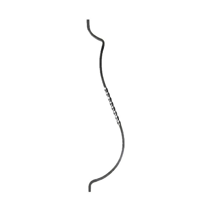 Balustres torsadé double galbe hauteur 800 ou 900mm 12x12mm