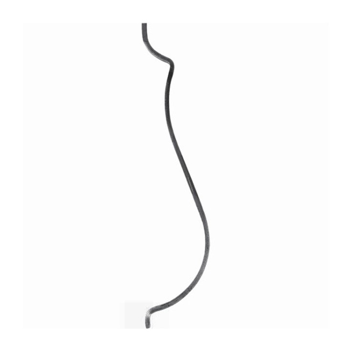 Balustres lisses avec double galbe hauteur 800 ou 900mm 12x12mm