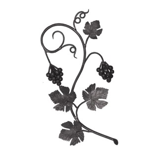 Balustres fer forgé ø16mm hauteur 1000mm feuilles vigne et raisin