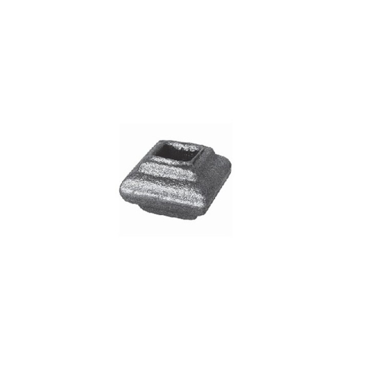 Manchons courts carrés en fonte haut. 22mm pour carrés 12 ou 14