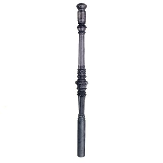 Poteau fonte hauteur 1150mm décorée et embase Ø60mm 280mm